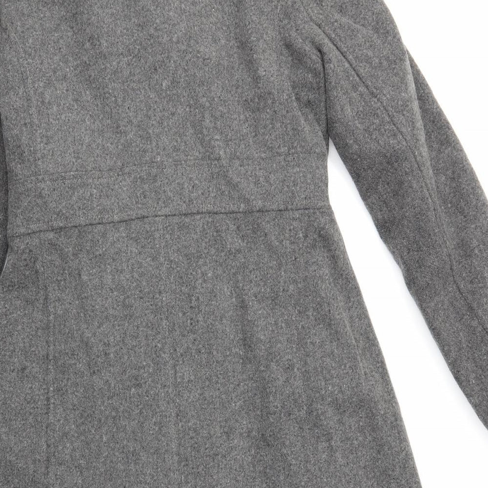 Old Navy Womens Grey Trench Coat Coat Size M