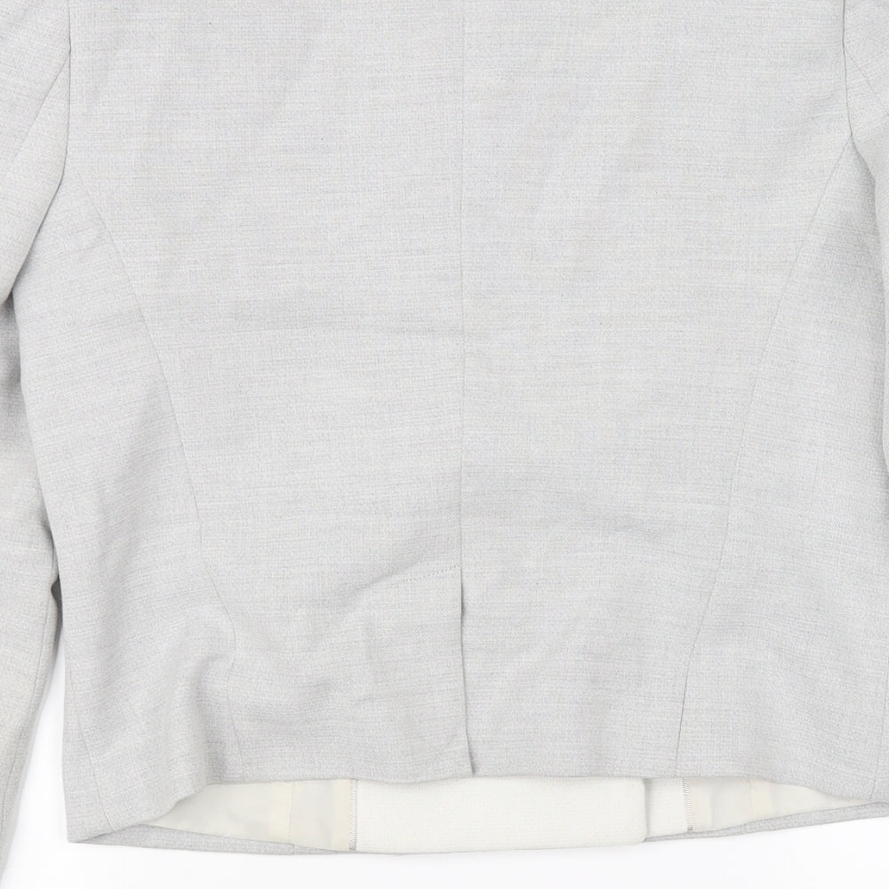 st Womens Grey Jacket Blazer Size 38