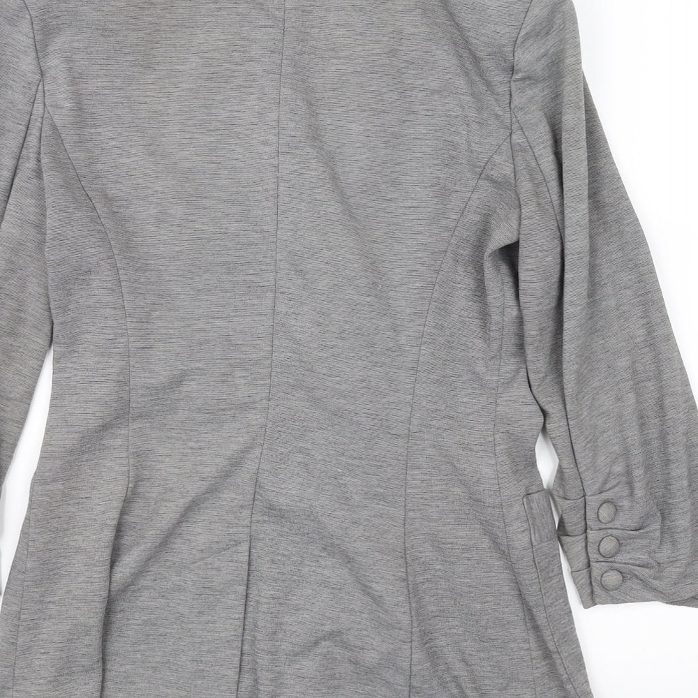 DENIM CO Womens Grey Jacket Size 8