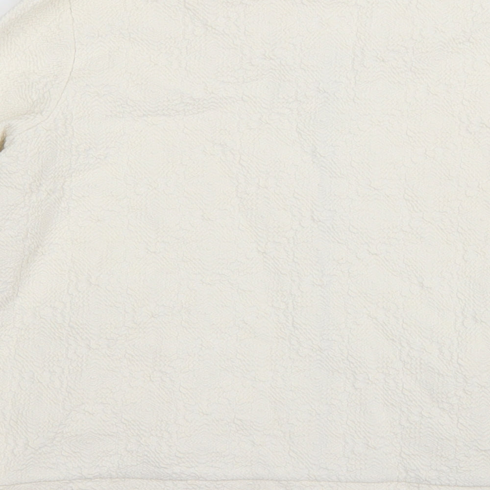 Riverisland Womens White Jacket Coat Size 8