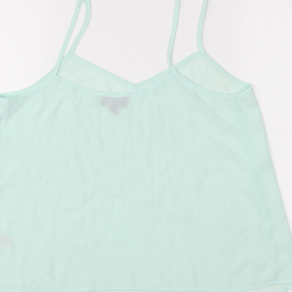 Topshop Womens Blue Camisole Tank Size 10