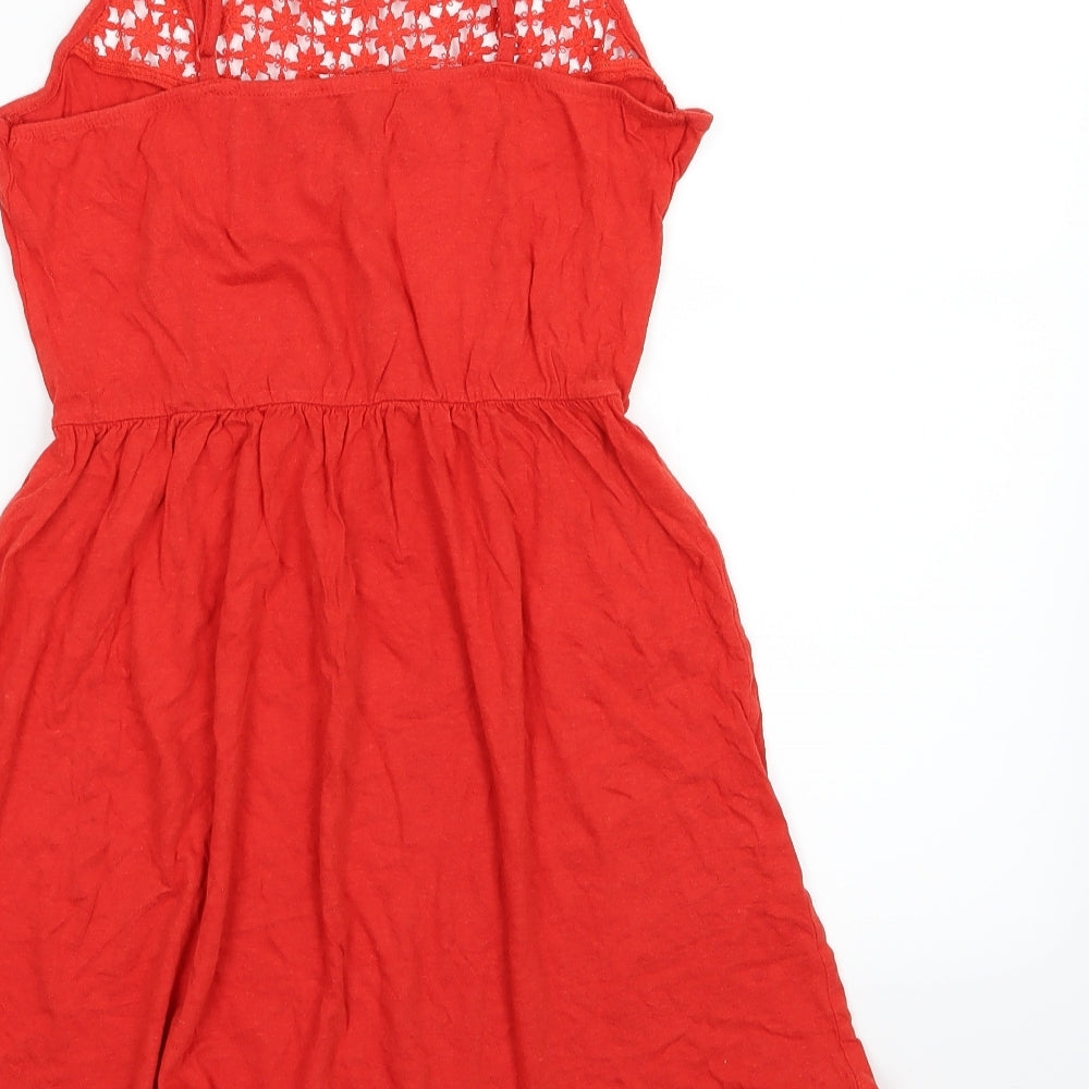 Atmosphere Womens Red Jersey Basic Blouse Size 10