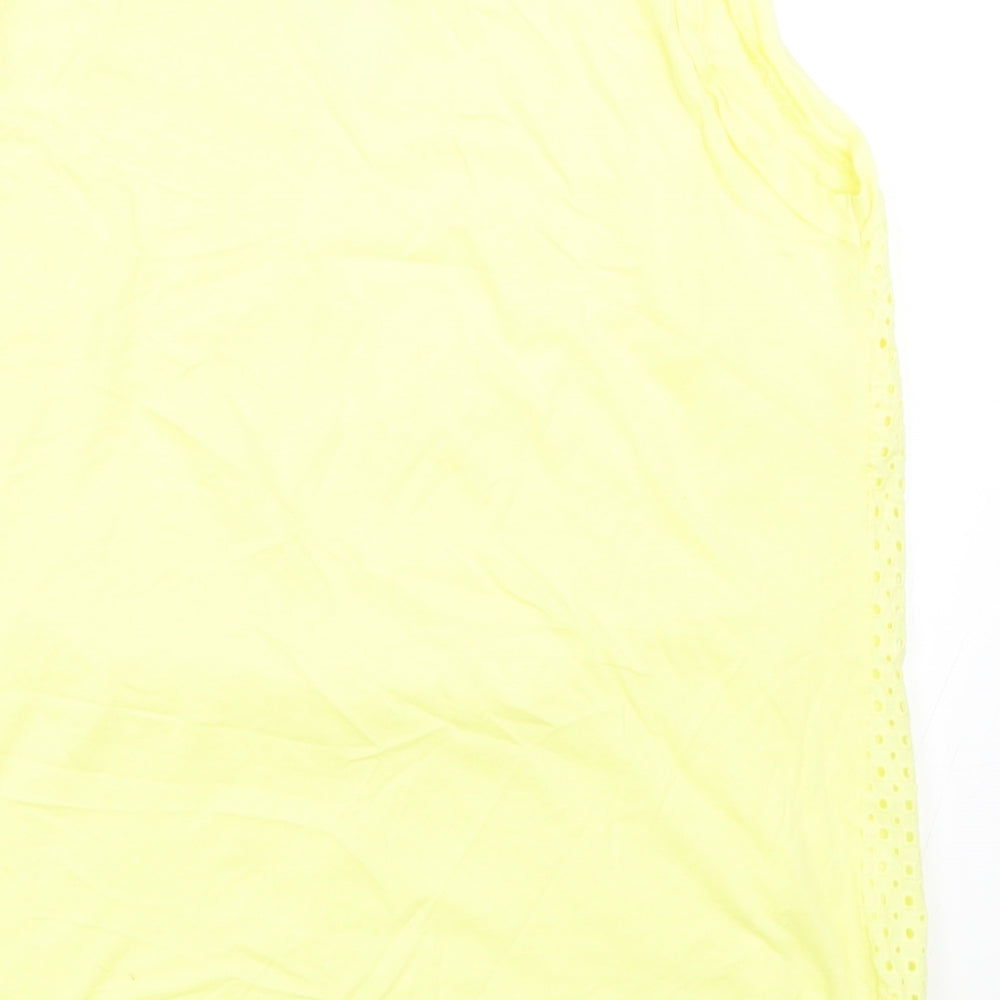 Marks and Spencer Womens Yellow Basic Tank Size M
