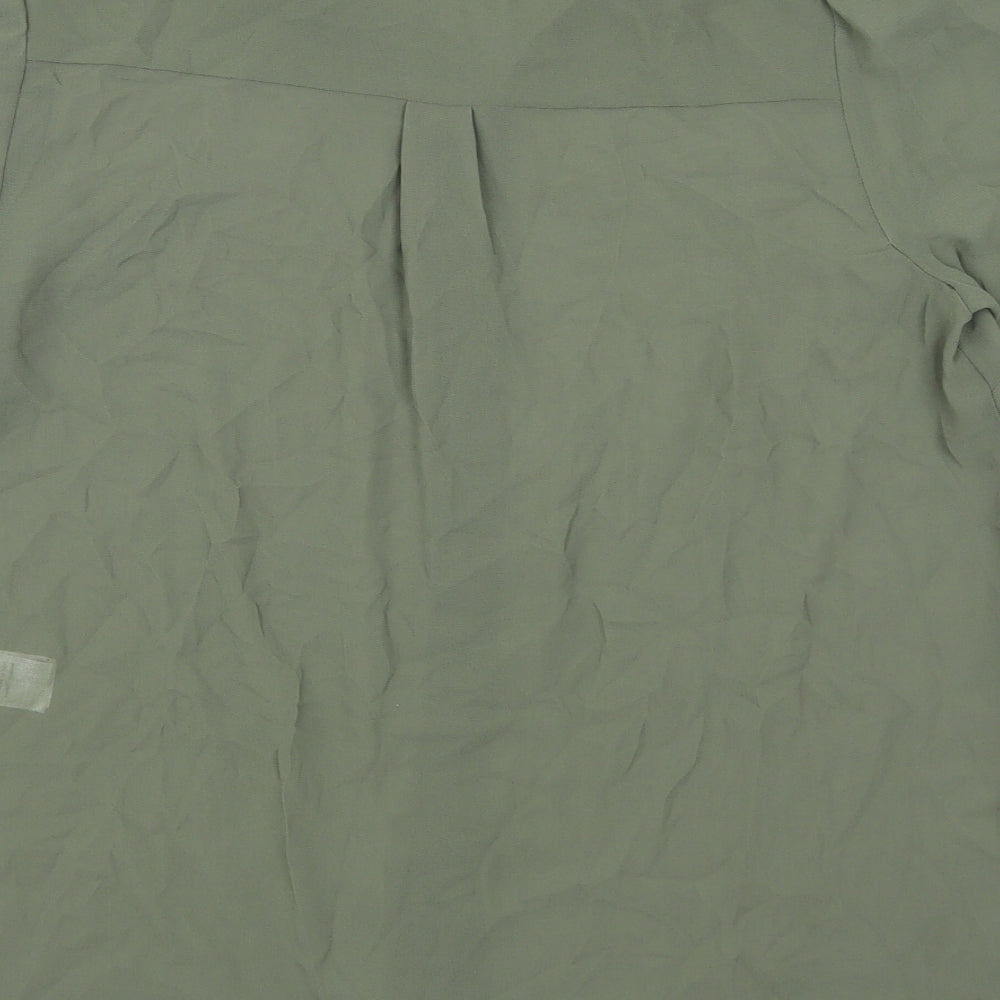 New Look Womens Green Basic Button-Up Size 6