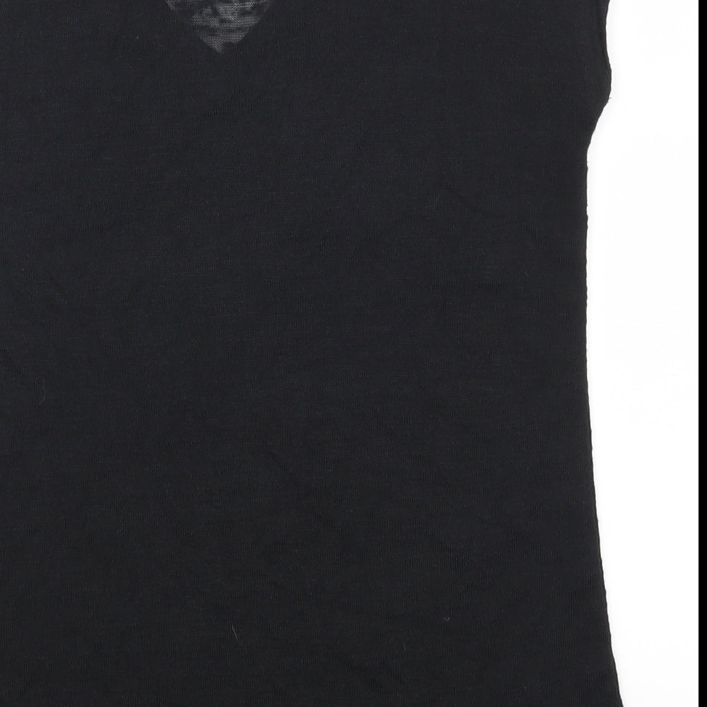 Noa.n Paris Womens Black Basic T-Shirt Size M
