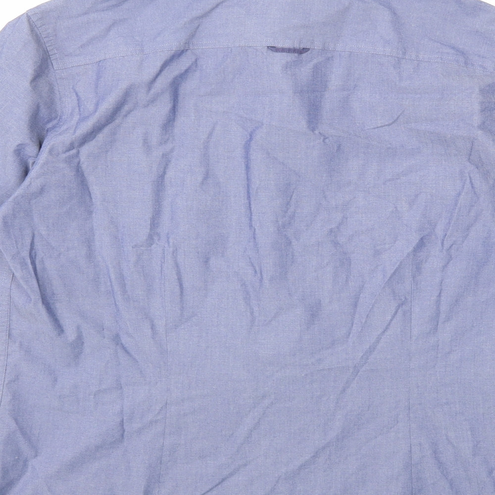 Burton Mens Blue Dress Shirt Size M