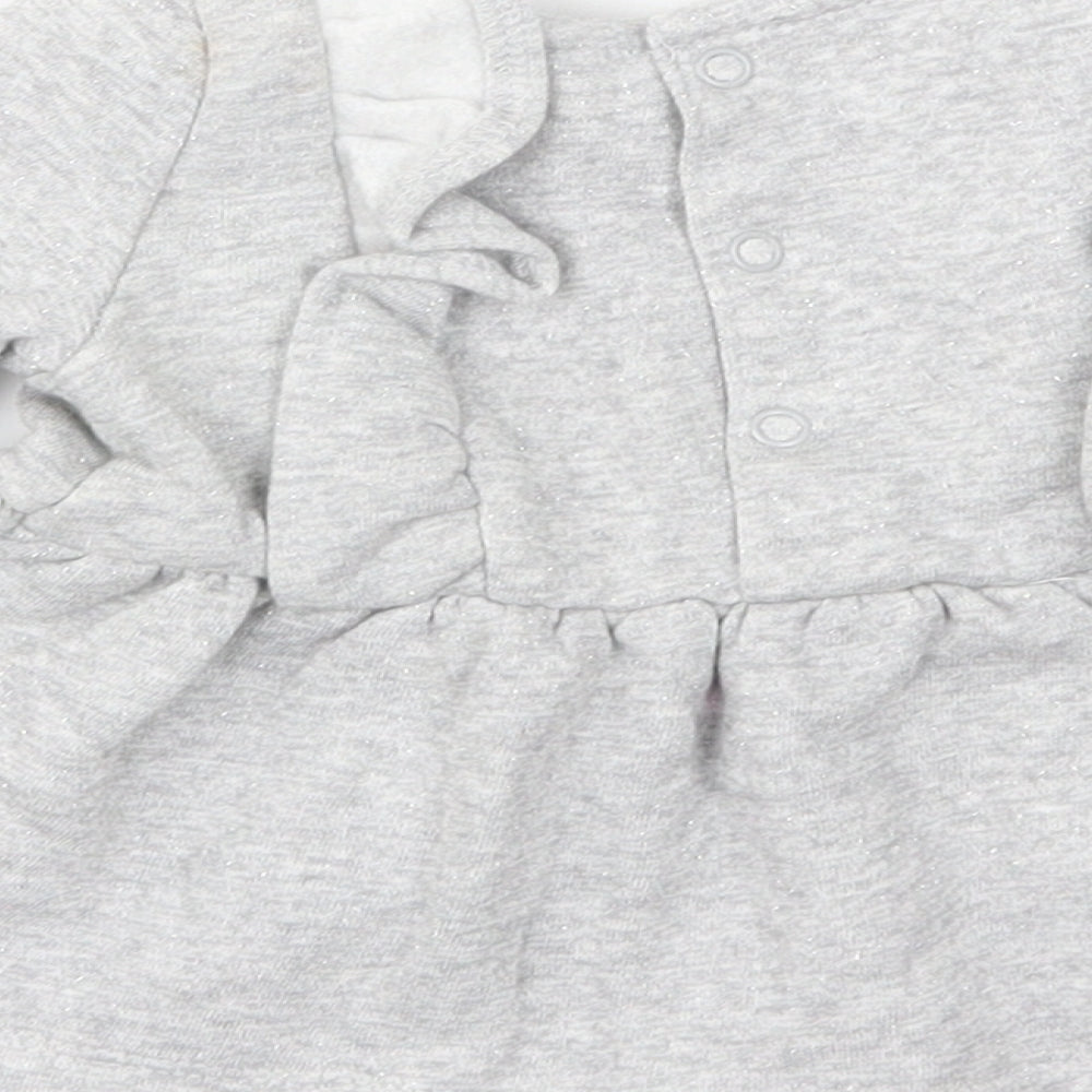 Carter's Girls Grey Jersey Fit & Flare Size 3-6 Months