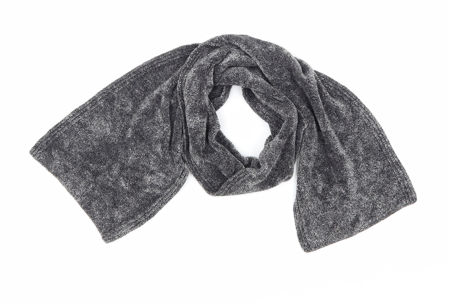 Preworn Womens Grey Knit Scarf
