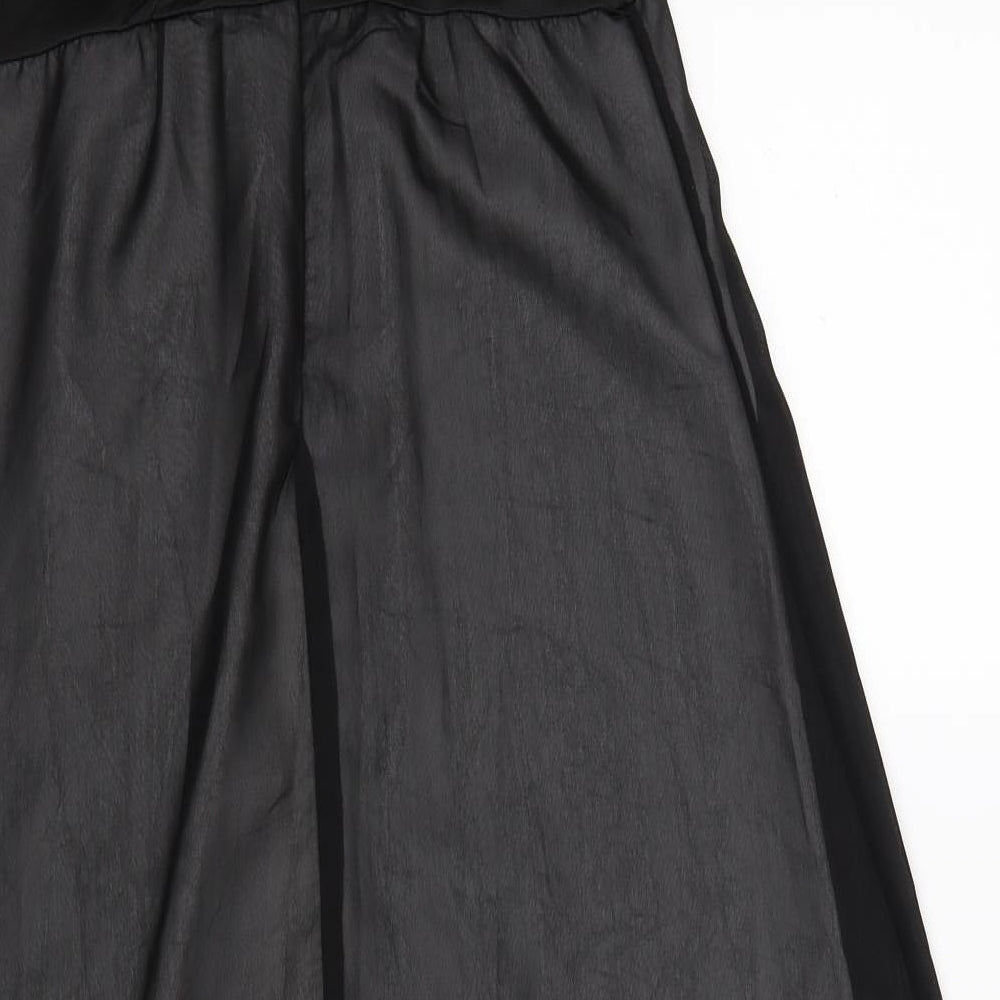 Preworn Womens Black Maxi Size 10