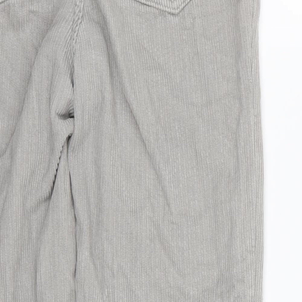 Topshop Womens Grey Corduroy Skinny Jeans Size 26 in L30 in