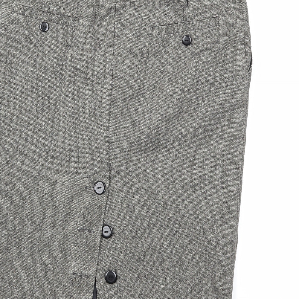 Miss Selfridge Womens Grey Straight & Pencil Skirt Size 10