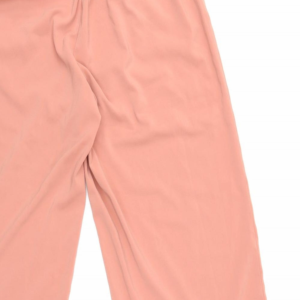New Look Womens Pink Trousers Size 14 L25 in