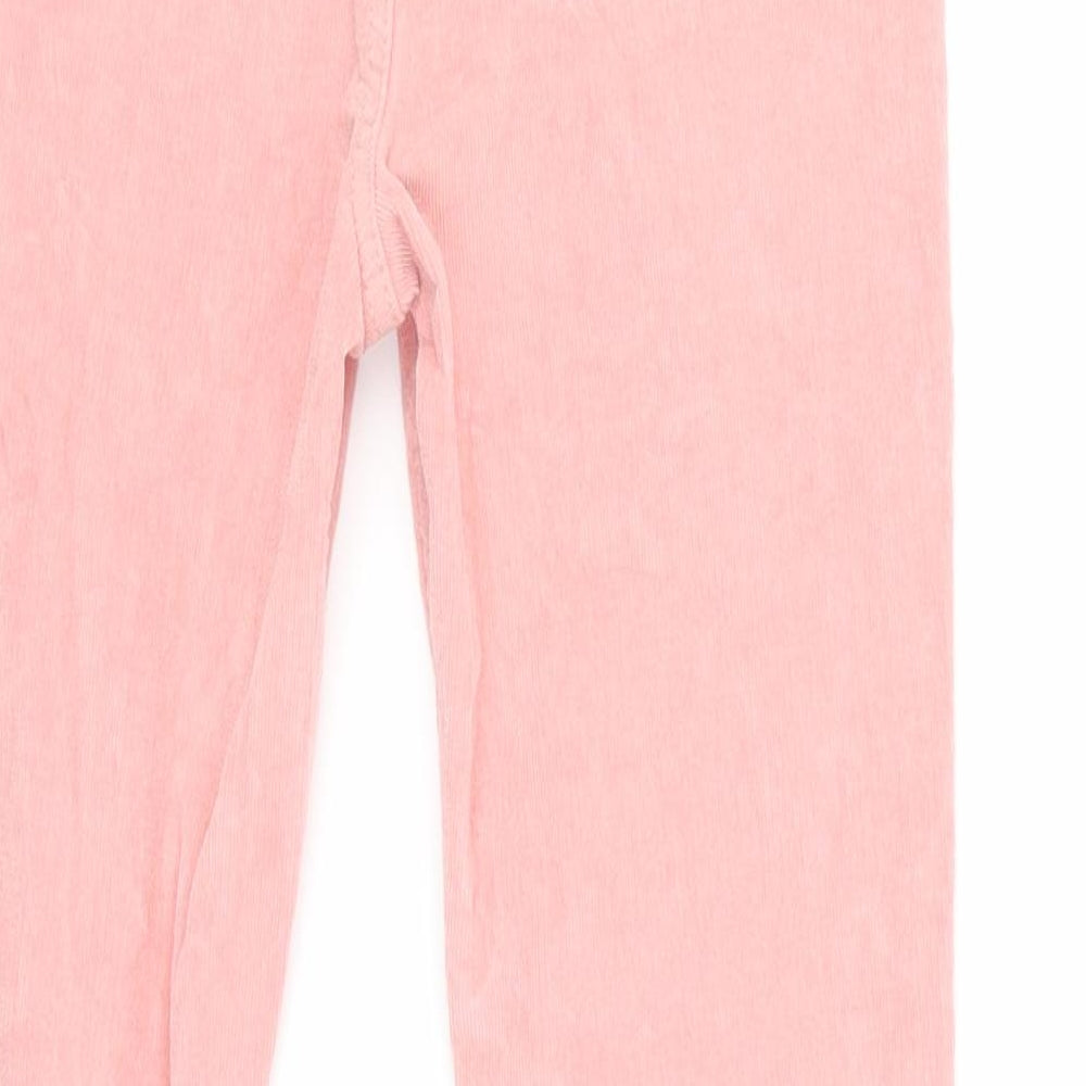Denim & Co. Girls Pink Corduroy Trousers Size 10 Years