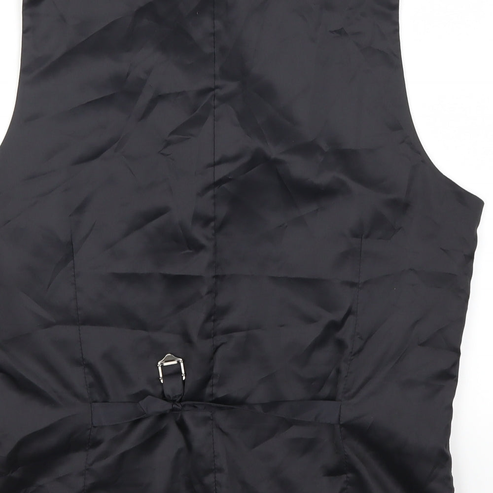 Primark Mens Black Jacket Waistcoat Size M