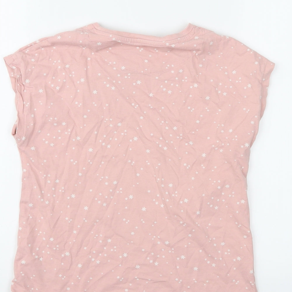 M&S Girls Pink Basic T-Shirt Size 8-9 Years