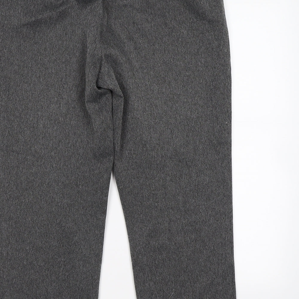 Marks and Spencer Womens Grey Trousers Size L L25 in