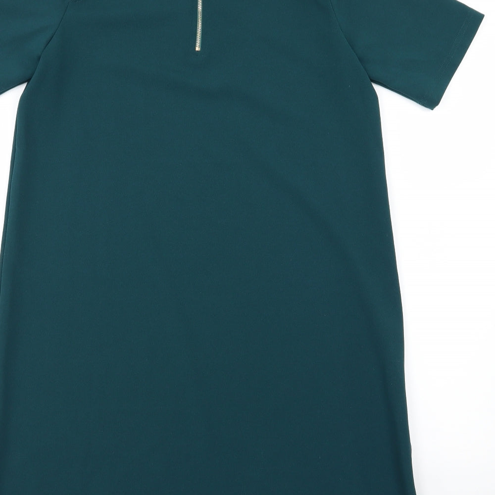 Boohoo Womens Green T-Shirt Dress Size 8