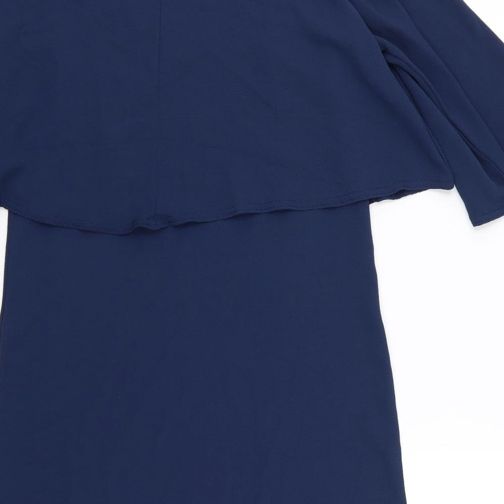Boohoo Womens Blue A-Line Size 10