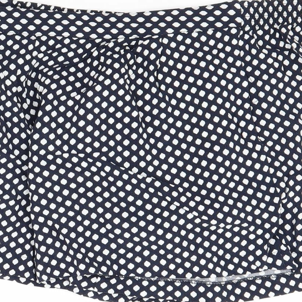 Papaya Womens Blue Polka Dot Cut-Off Shorts Size 14