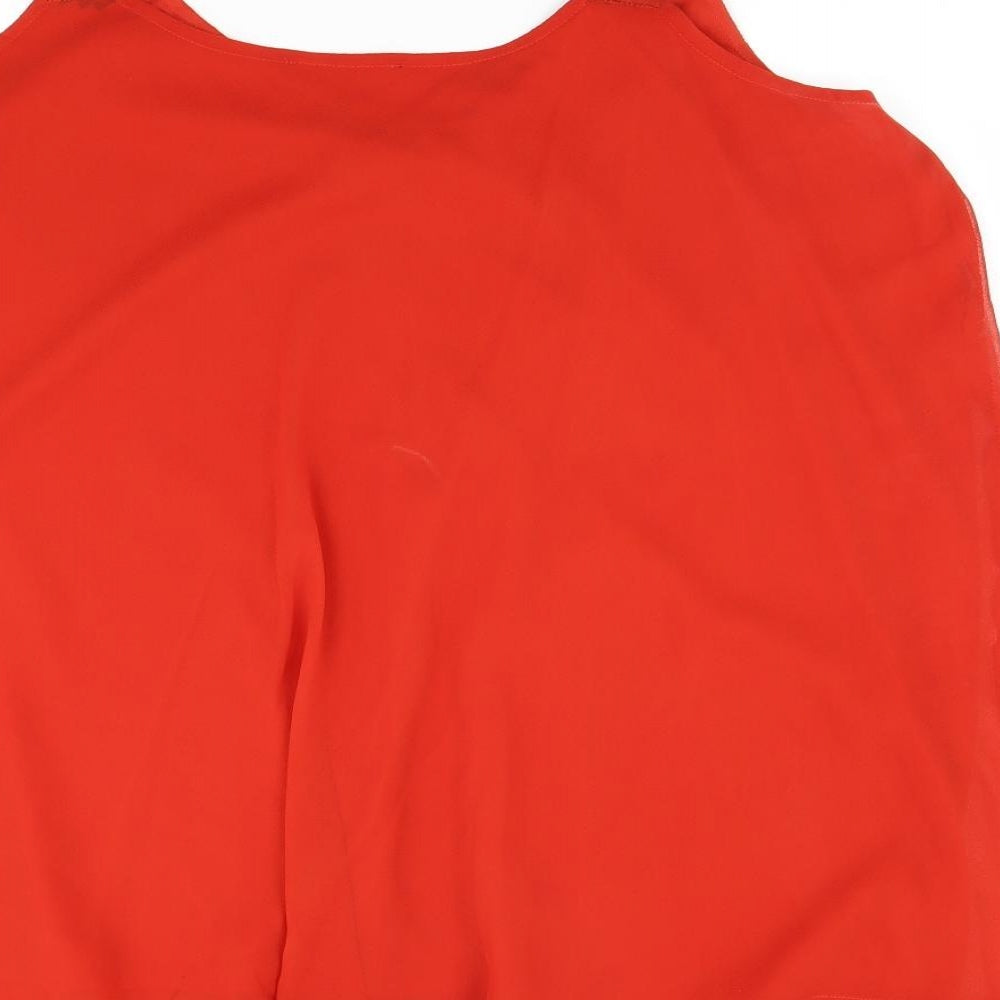 Joanna Hope Womens Red Basic Blouse Size 22