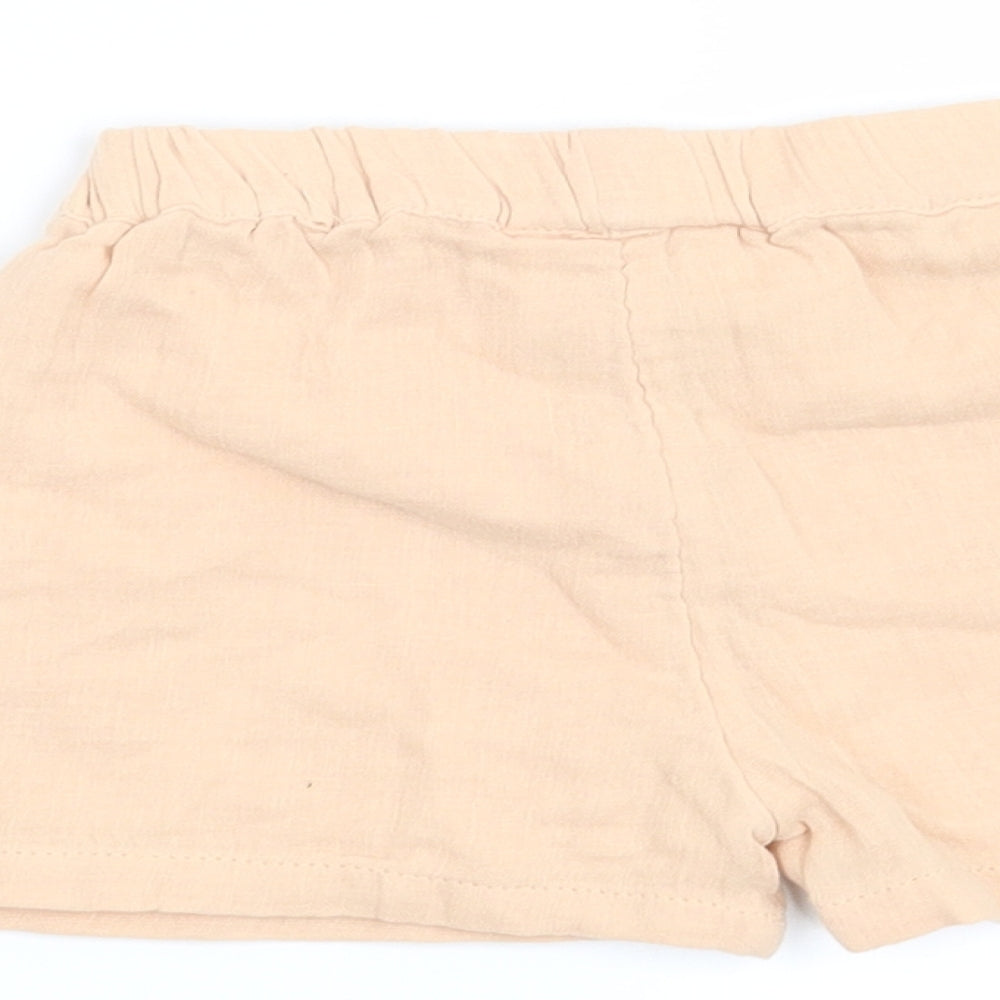 Marks and Spencer Girls Orange Cropped Trousers Size 6-9 Months
