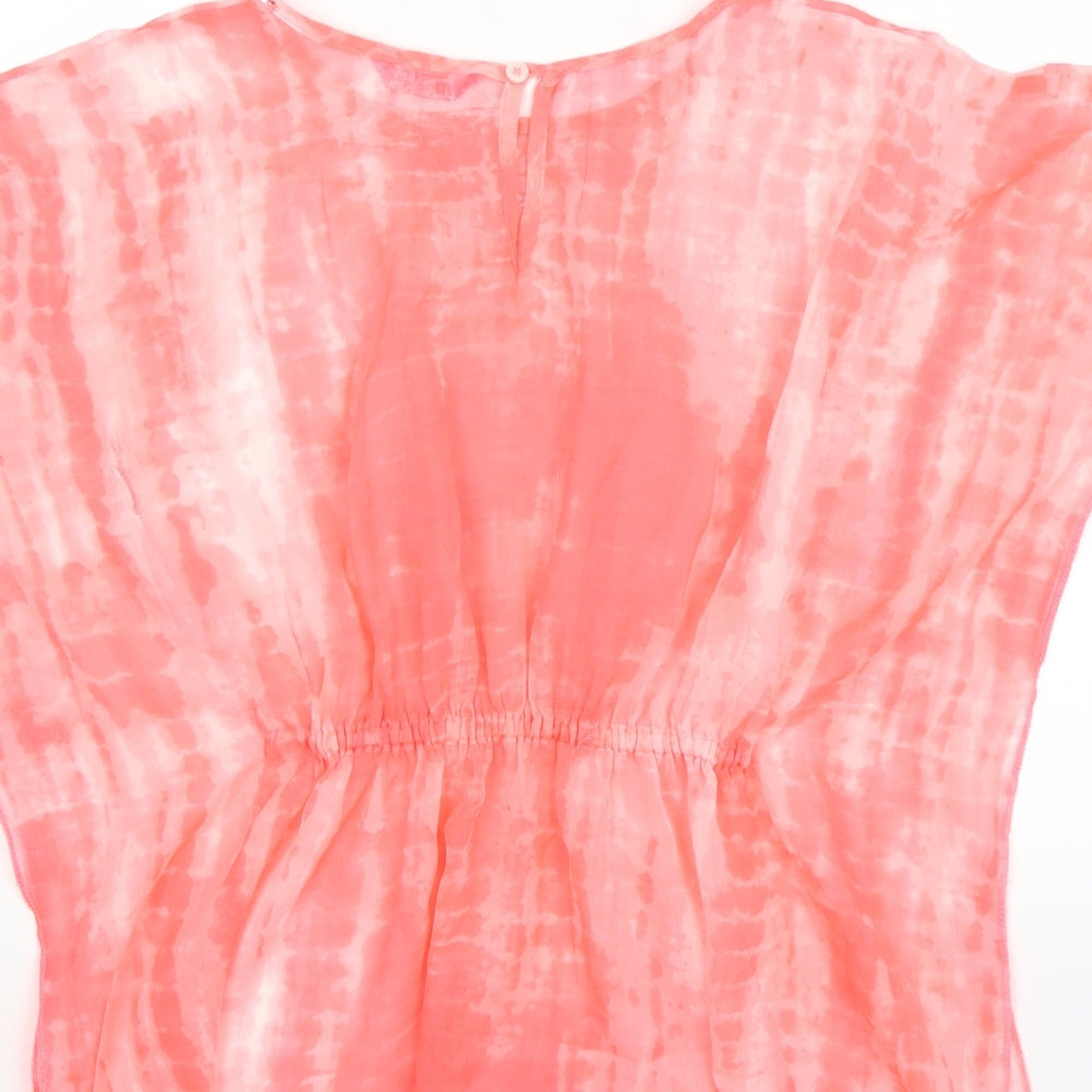 VD One Girls Pink Basic T-Shirt Size 7-8 Years