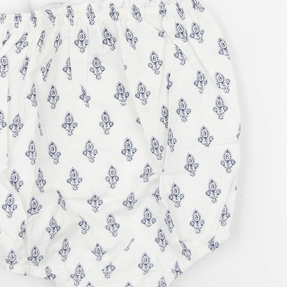Baby Gap Girls White Paisley Leotard One-Piece Size 6-9 Months