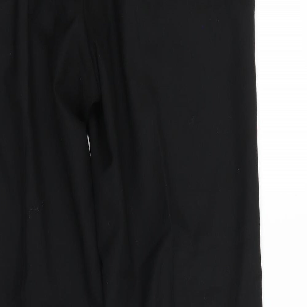 M&S Womens Black Dress Pants Trousers Size 36 in L28 in