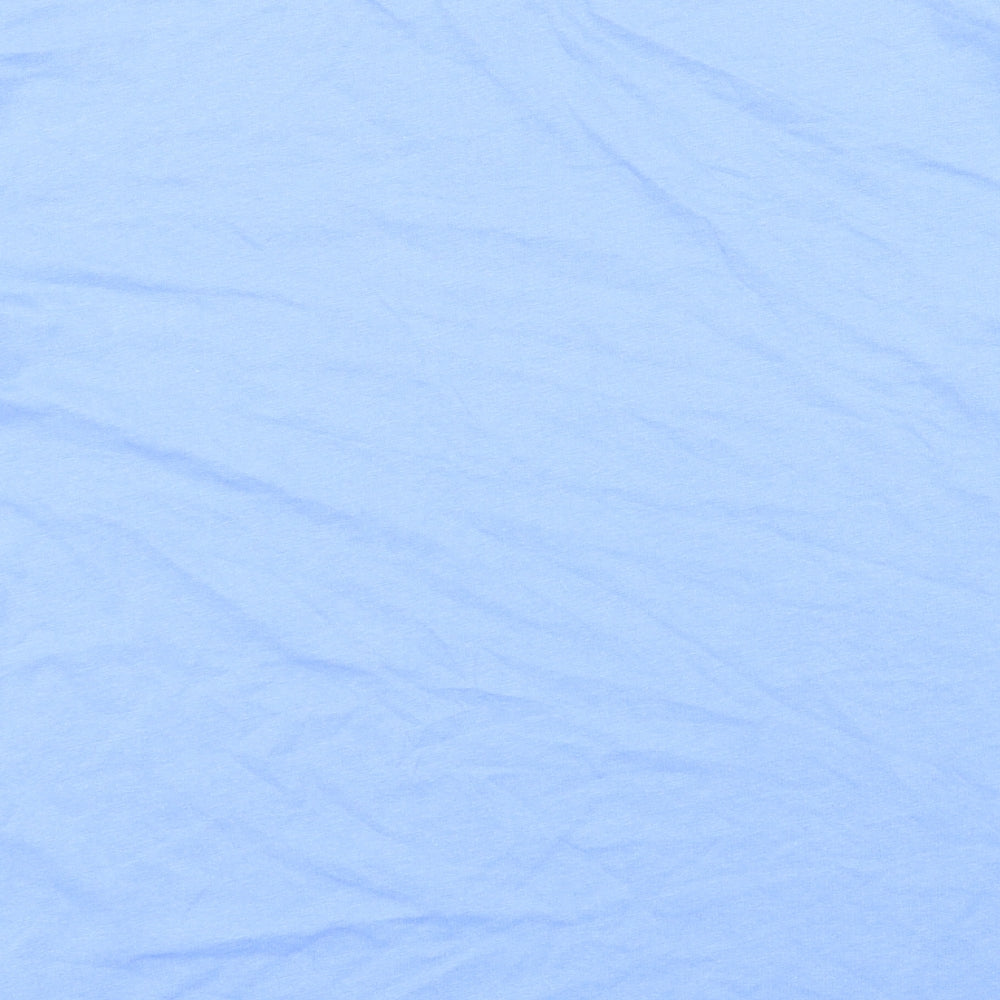 Anne De Lancay Womens Blue Basic T-Shirt Size 14