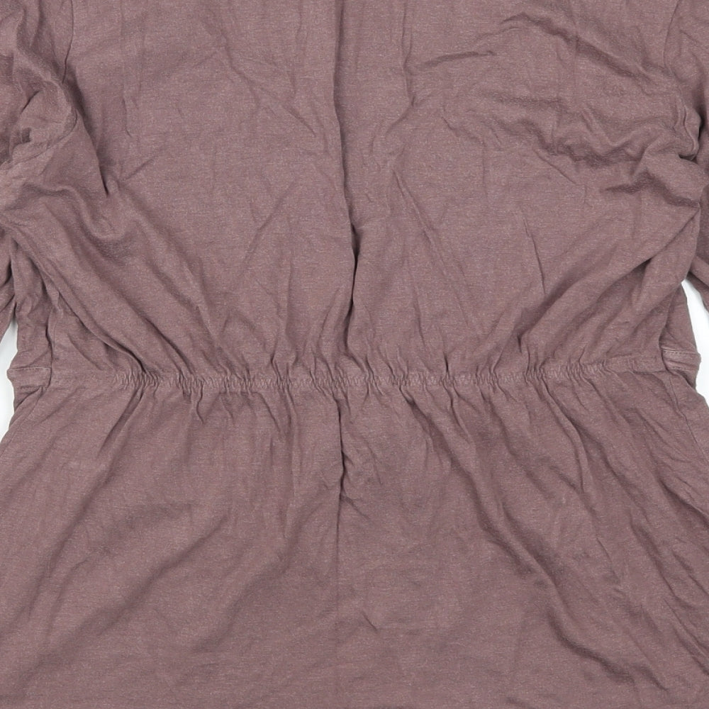 Marks and Spencer Womens Purple Cardigan Jumper Size 14