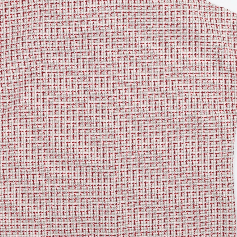 SheIn Womens Multicoloured Check Basic Button-Up Size S - Oversized