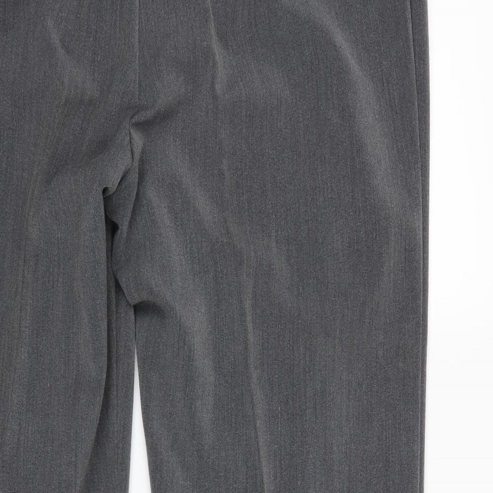 Sarah Hamilton Womens Grey Trousers Size 18 L26 in