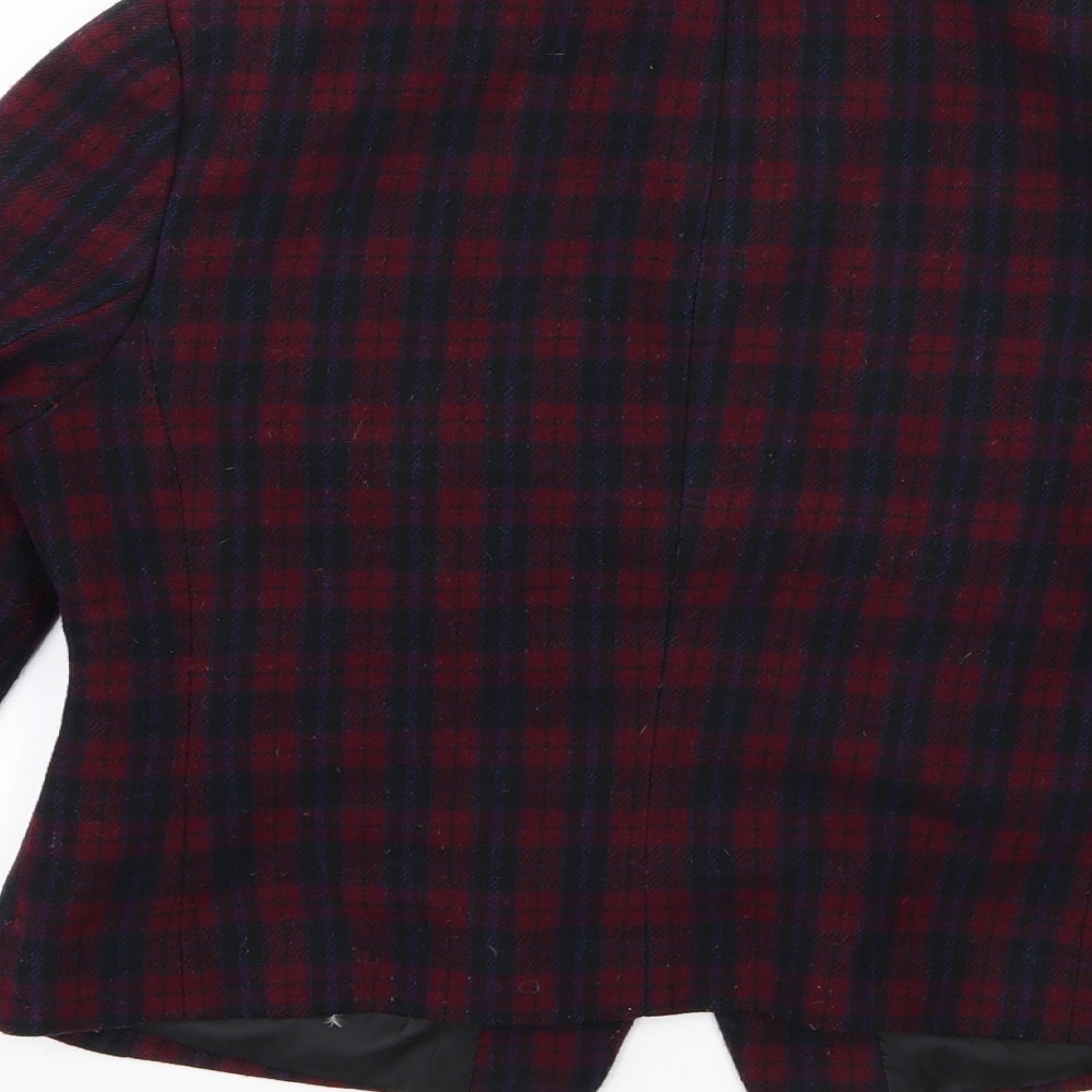 New Look Womens Red Striped Jacket Size 14