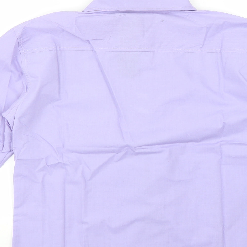 PODOM Mens Purple Button-Up Size L