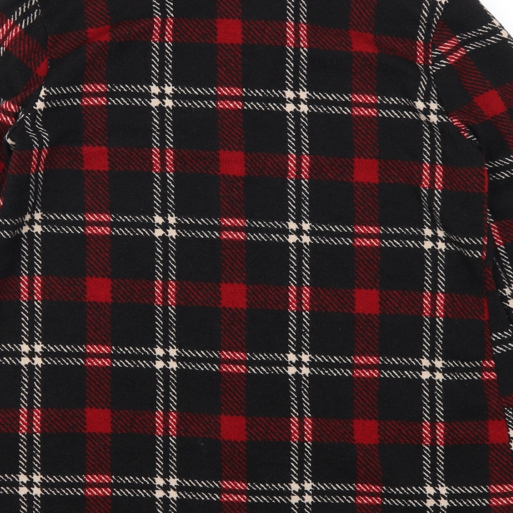 Egy California Womens Red Check Cardigan Jumper Size M