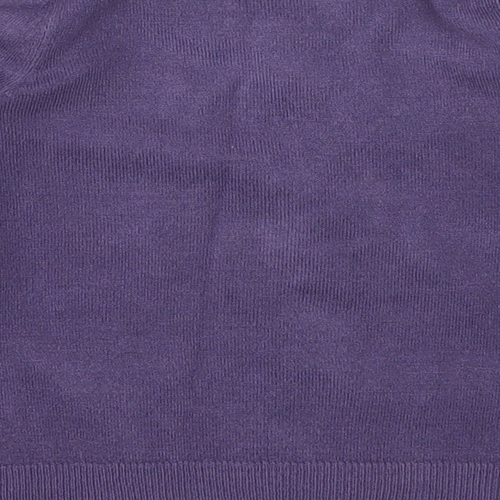 John Lewis Girls Purple Cape Jumper Size 3 Years