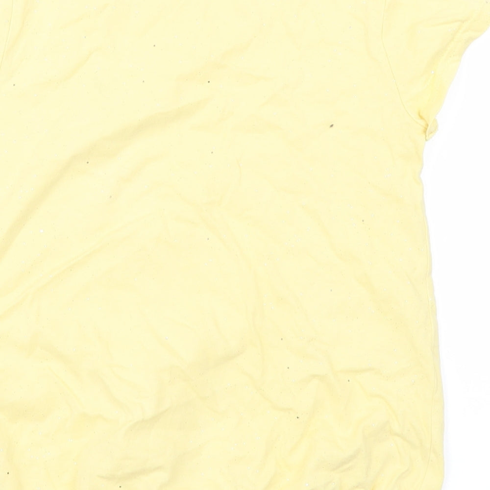 Nutmeg Girls Yellow Basic T-Shirt Size 8-9 Years