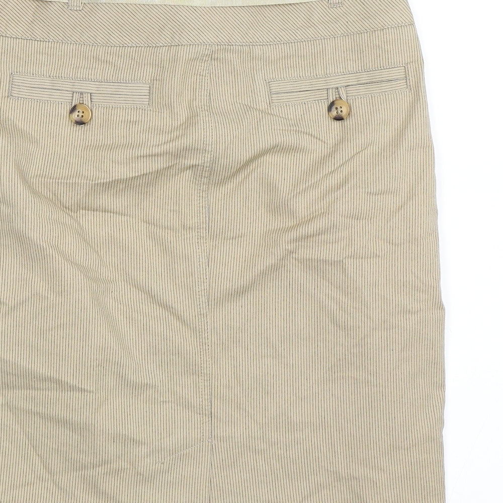 Marks and Spencer Womens Beige A-Line Skirt Size 8