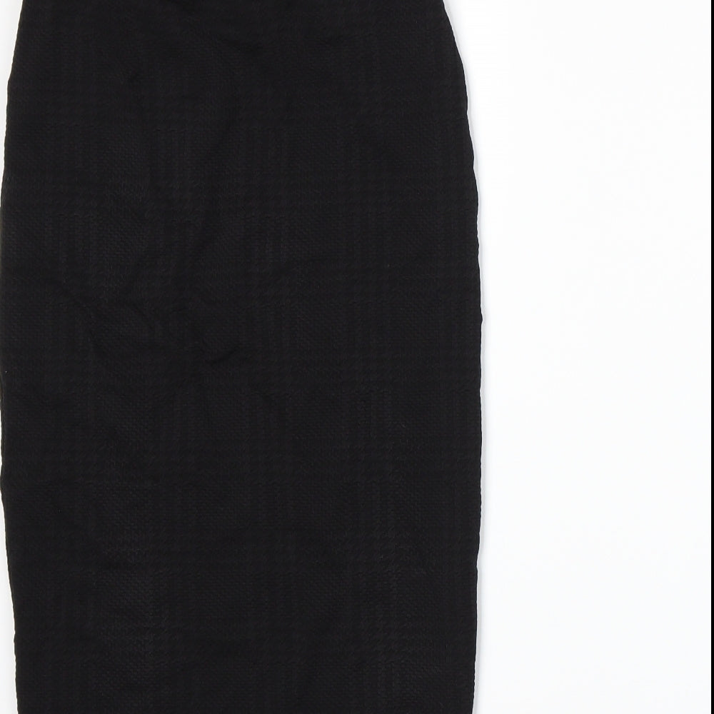 FOREVER 21 Womens Black Houndstooth Straight & Pencil Skirt Size M