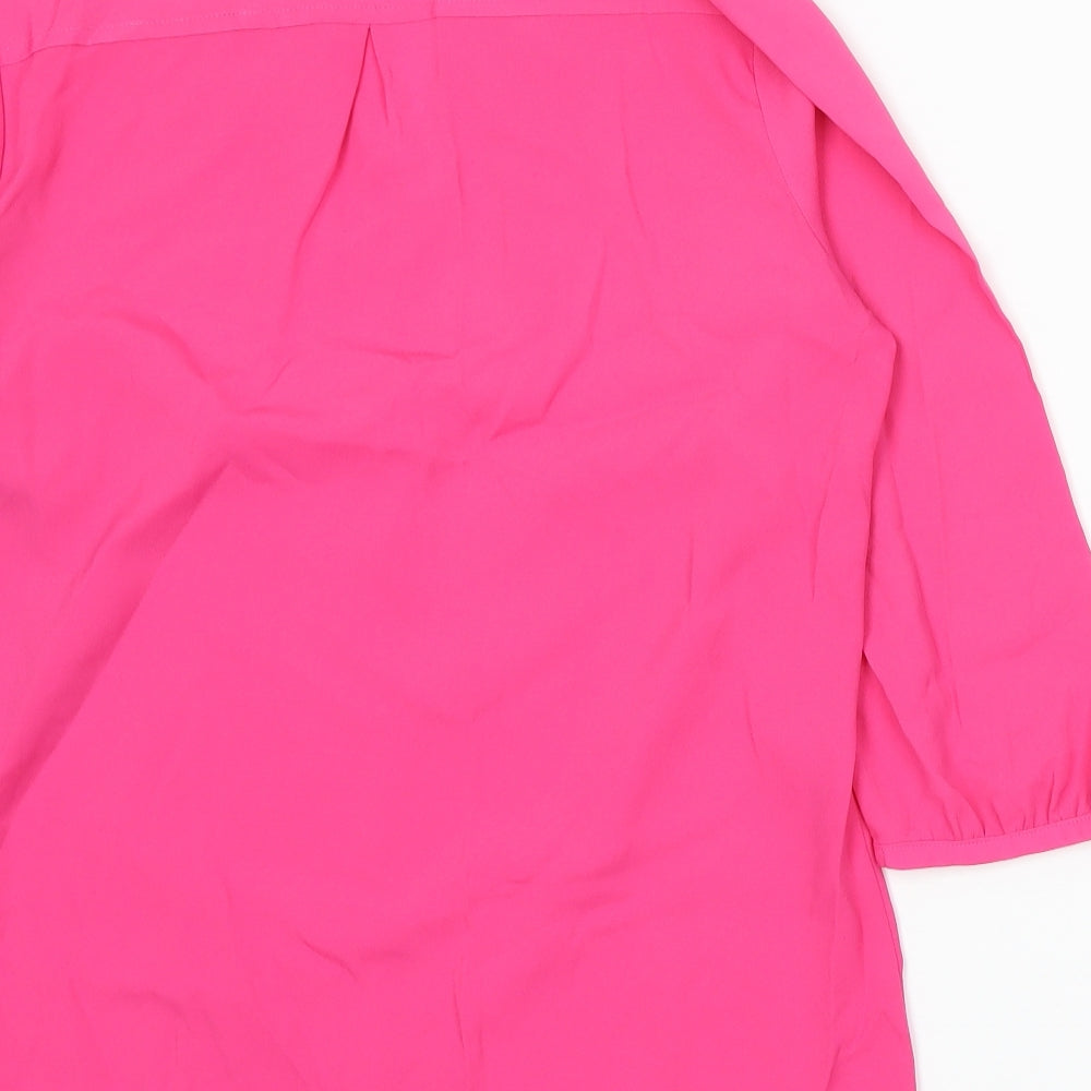 Marks and Spencer Womens Pink Basic Blouse Size 10