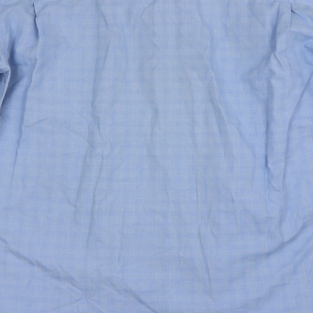 Savoy Taylors Guild Mens Blue Dress Shirt Size 20