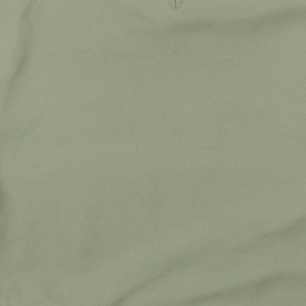 New Look Womens Green Basic T-Shirt Size 10 - Twist Front