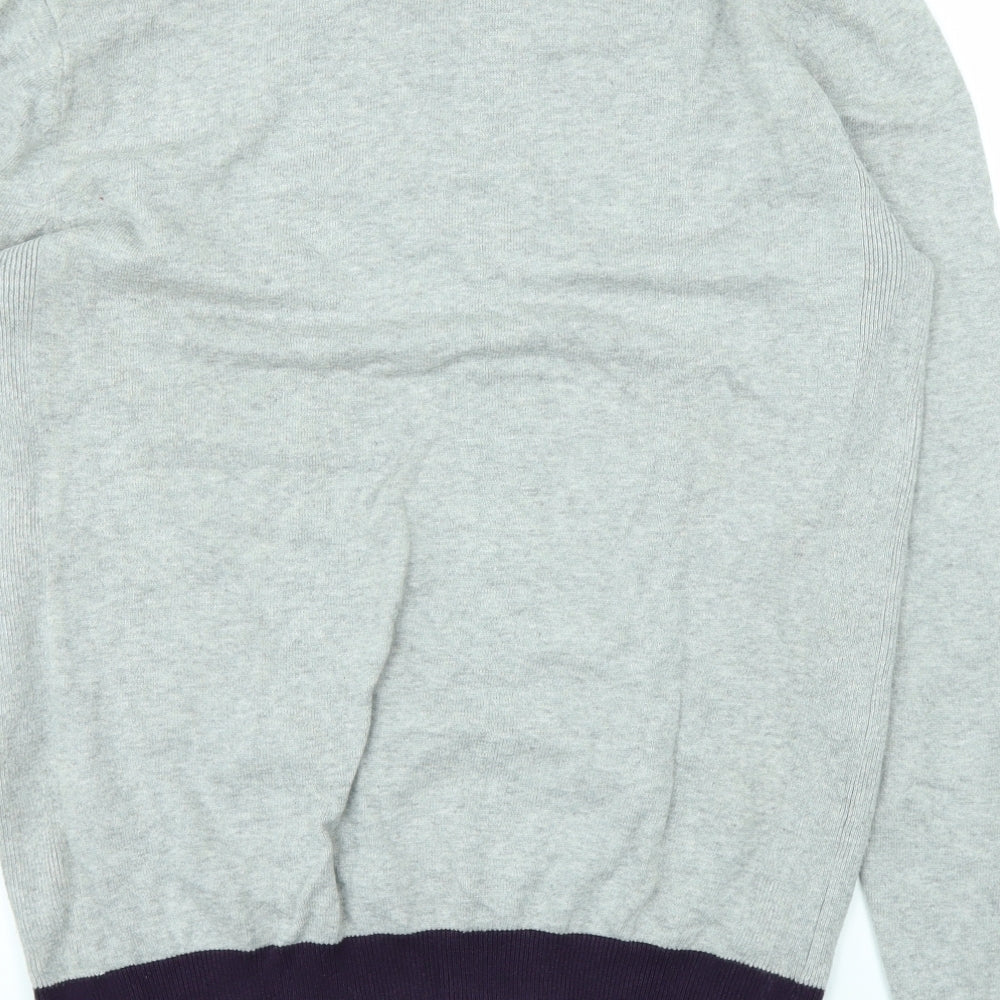 Twisted Soul Mens Grey Pullover Jumper Size M