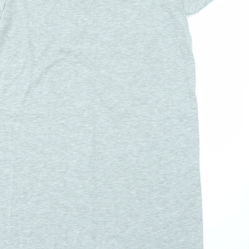 Boohoo Womens Grey Basic T-Shirt Size 10