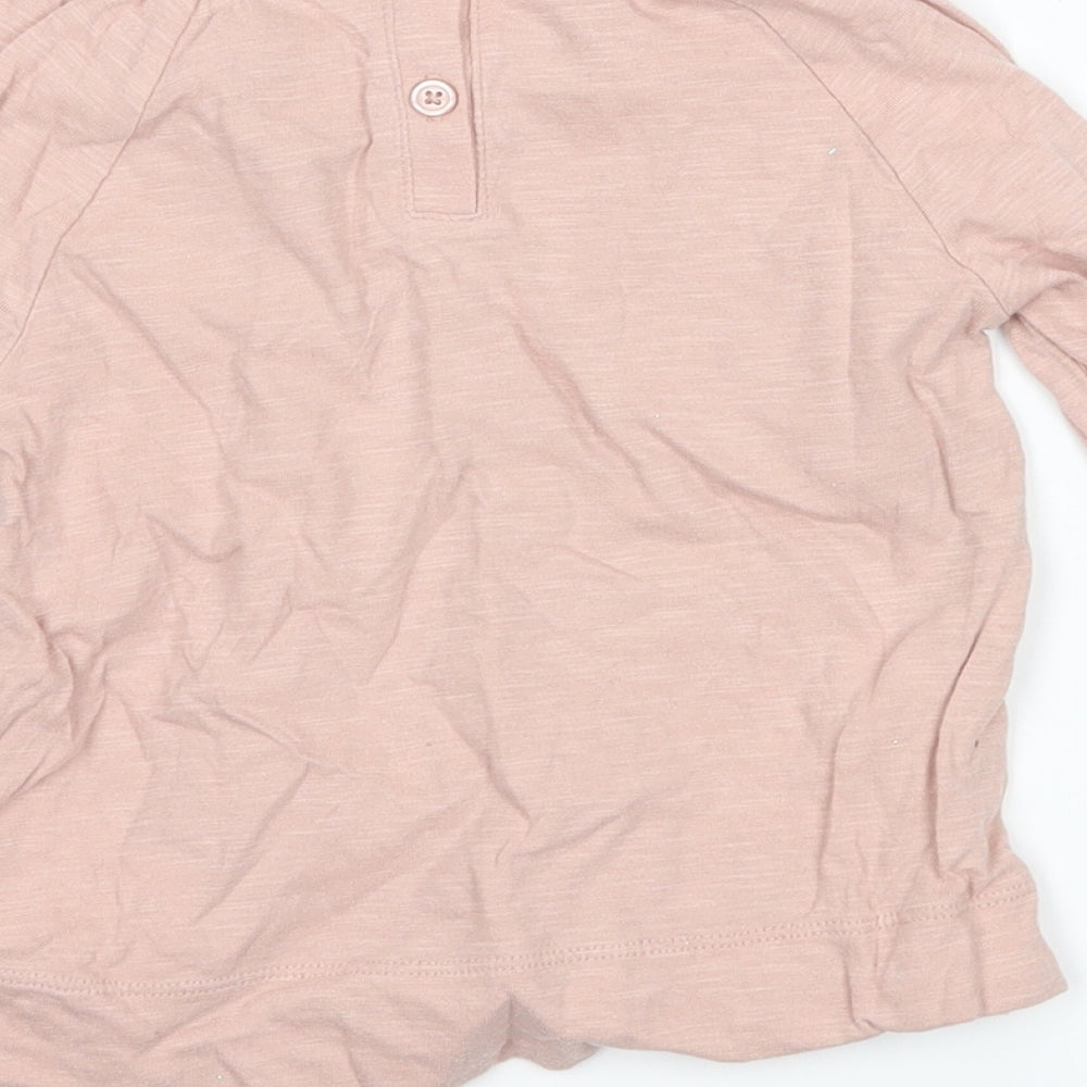 Gap Girls Pink Basic T-Shirt Size 3 Years - bear
