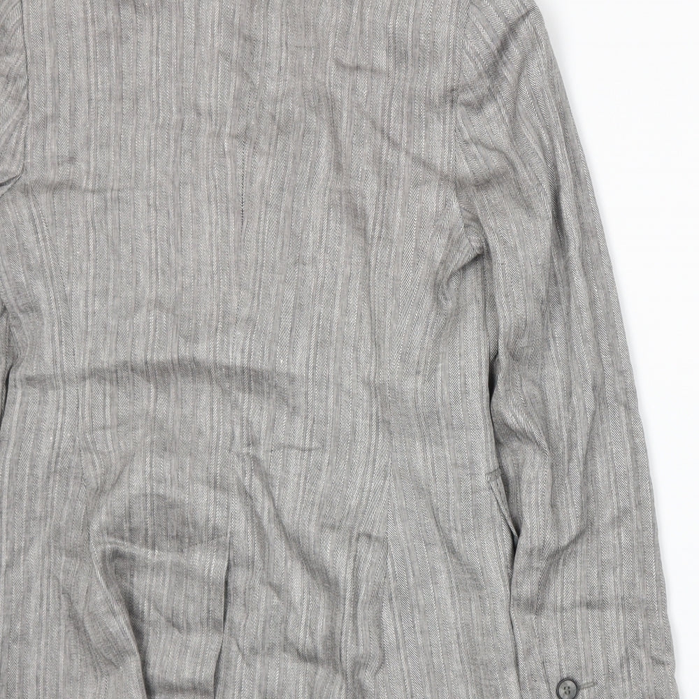 NEXT Womens Grey Jacket Suit Jacket Size 10