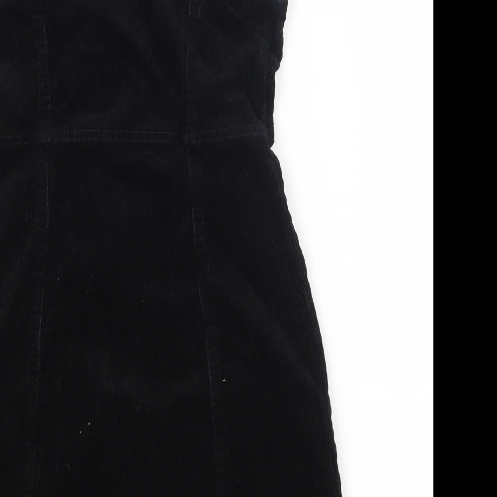 Denim Co Womens Black Corduroy Bodycon Size 6