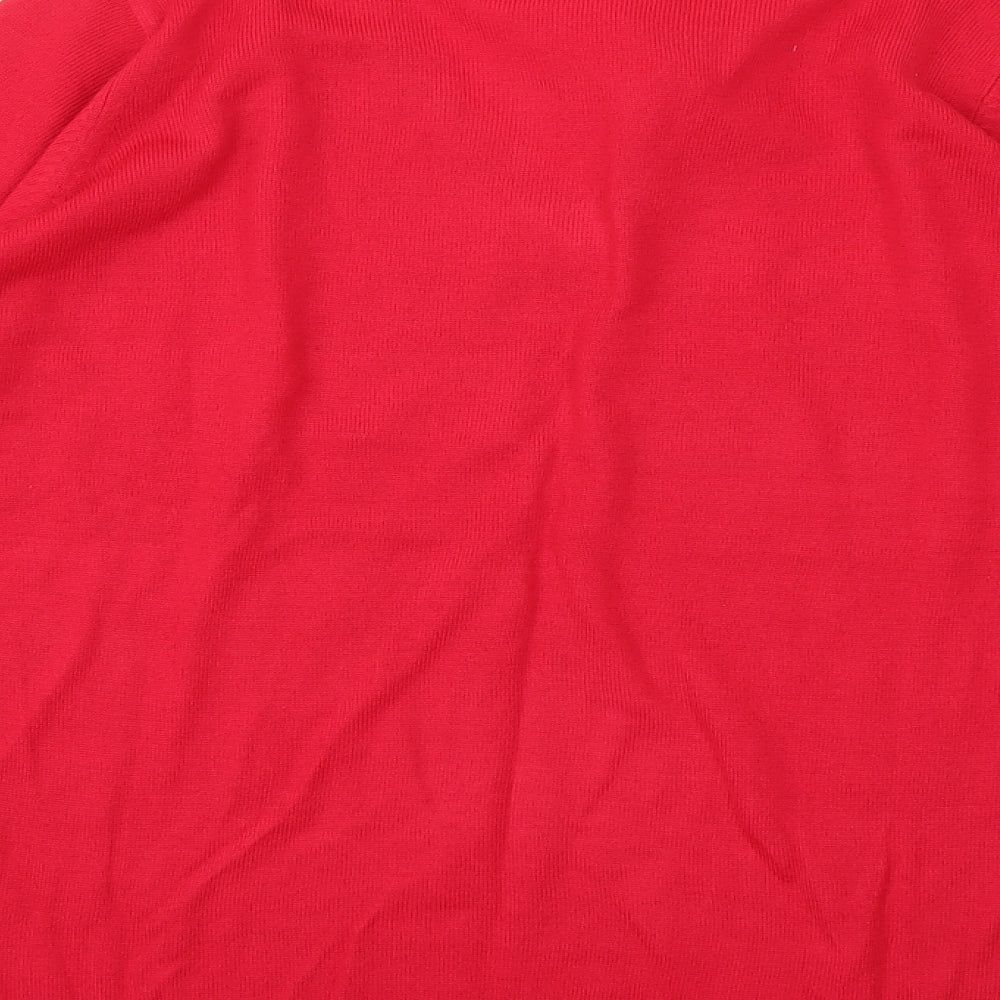 Classics Womens Red Knit Pullover Jumper Size 16