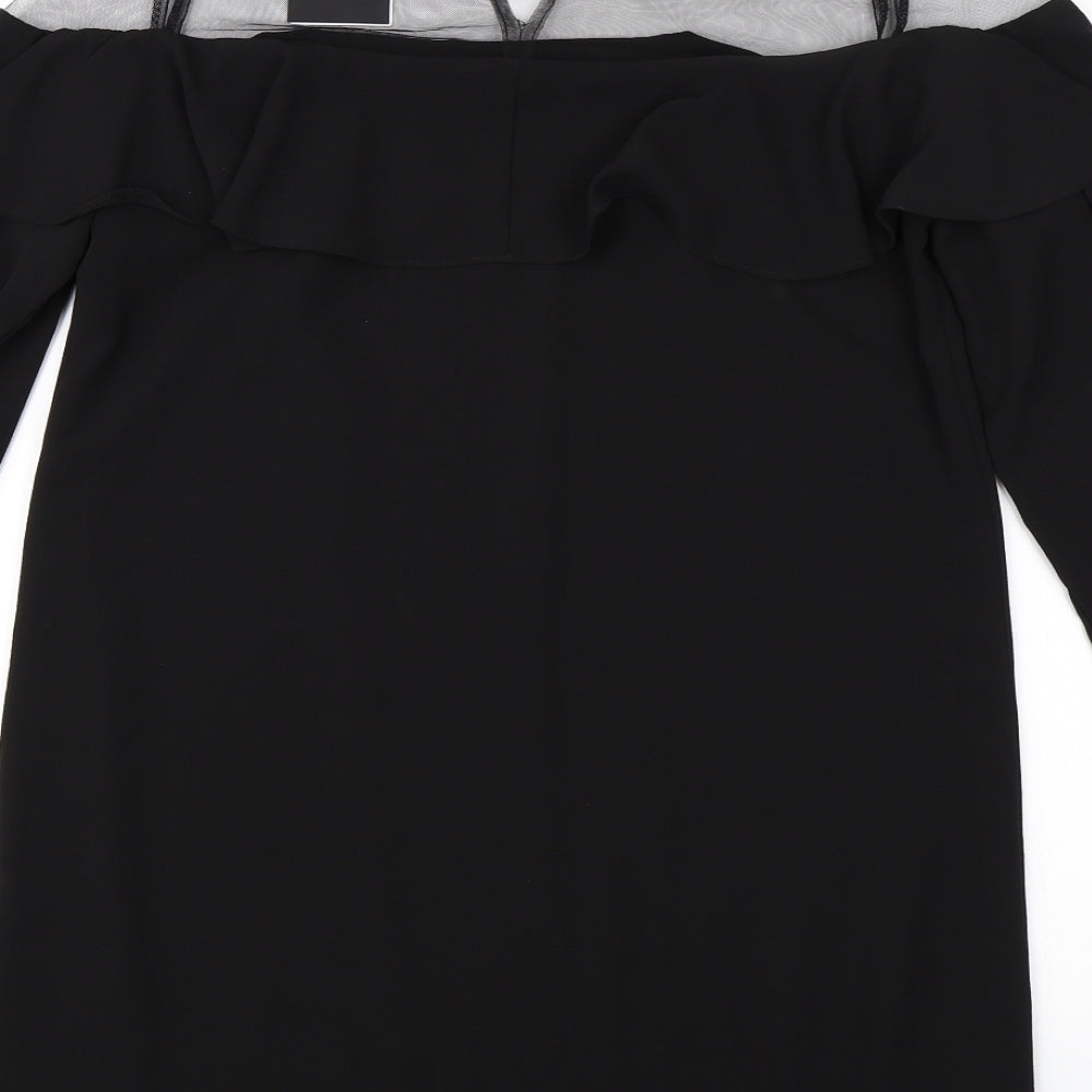 Fashion Union Womens Black Bodycon Size 10