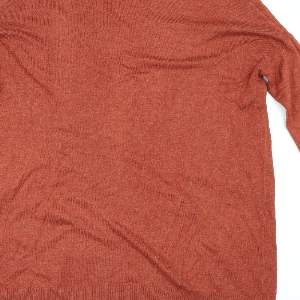Atmosphere Womens Orange Cardigan Jumper Size 8